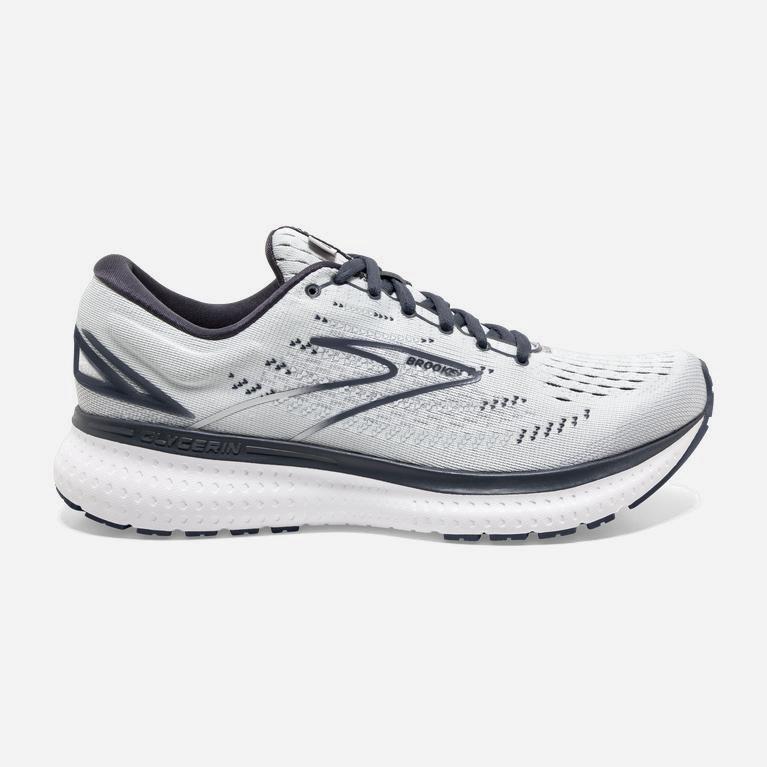 Brooks Women's Glycerin 19 Road Running Shoes Singapore - Grey/Ombre/White (70354-ZYEO)